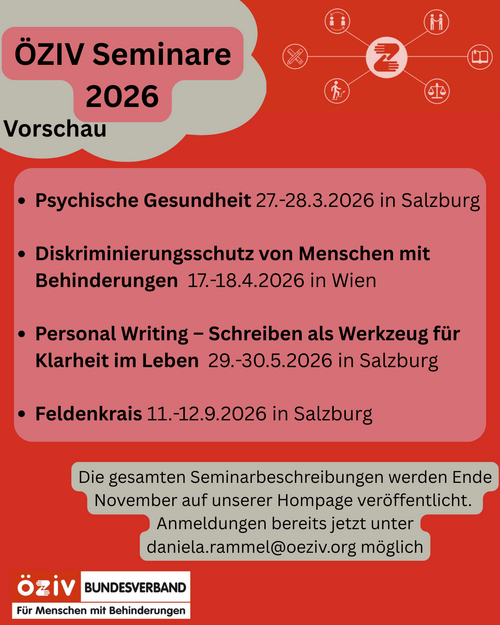 Vorschau ÖZIV Seminare 2026