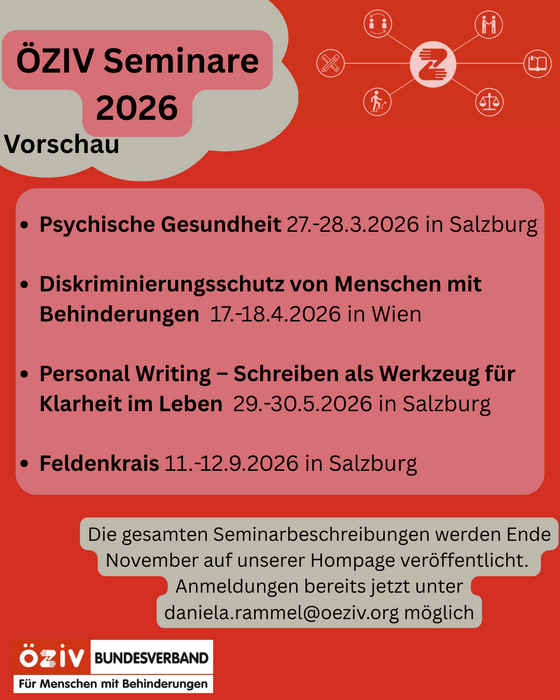 Vorschau ÖZIV Seminare 2026