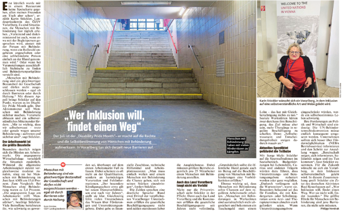 Screenshot Zeitungsartikel