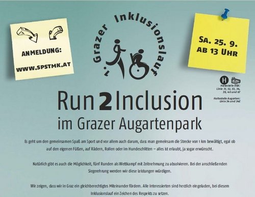 Info Grazer Inklusionslauf Info Grazer Inklusionslauf