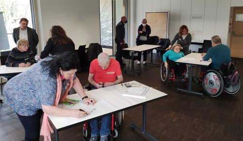 die Teilnehmenden beim Workshop die Teilnehmenden beim Workshop