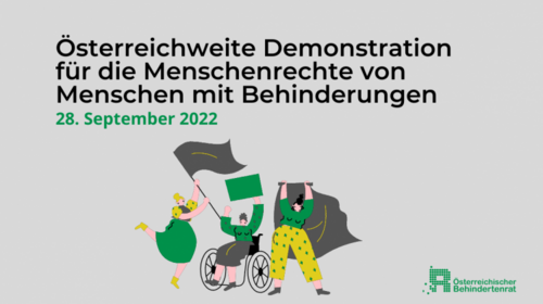 Österreichweite Demonstration für die Menschenrechte von Menschen mit Behinderungen